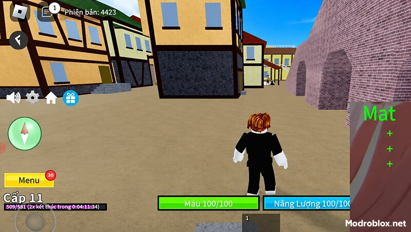 Giao diện game Blox Fruit