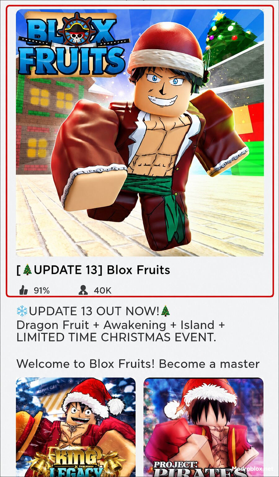 Mở game Blox Fruit