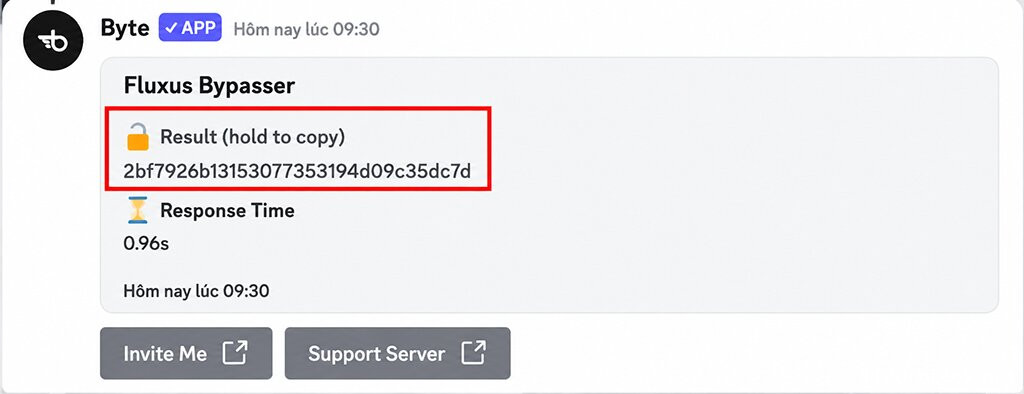Copy Key sau khi các bạn Get Key thành công